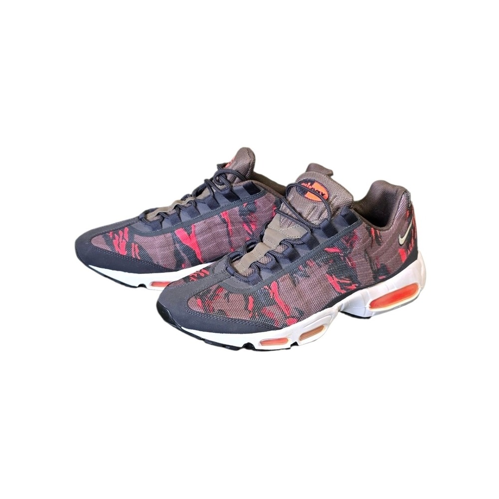 Nike Air Max 95 Premium Tape Mens 11.5 Brown Red Camo‎ 599425-260 NWOB Flaw